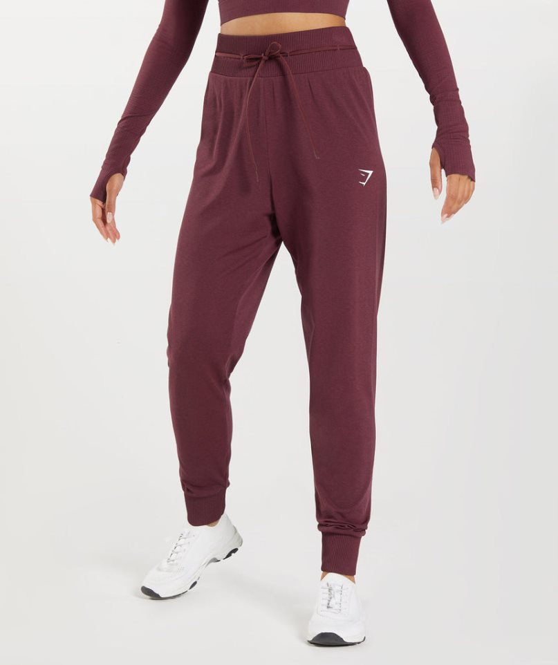 Women\'s Gymshark Vital Seamless 2.0 Jogger Burgundy | CA 03A75D